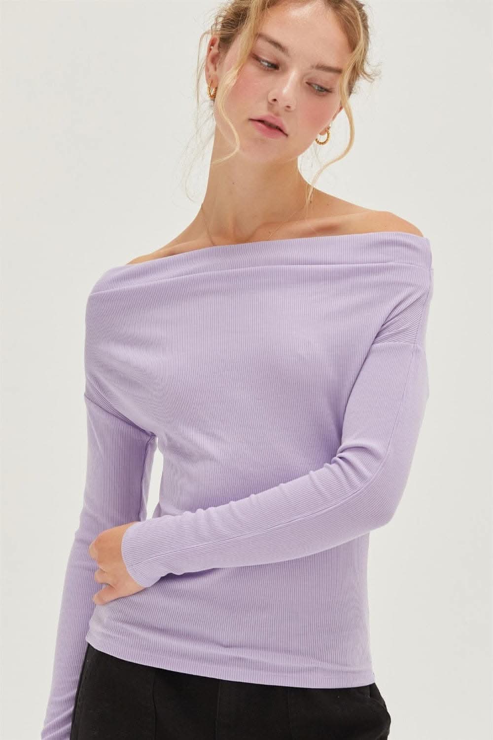 HYFVE off-shoulder ribbed top - Love Salve